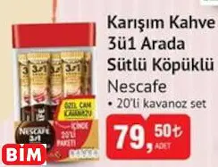 NESCAFE KARIŞIM KAHVE 3Ü1 ARADA SÜTLÜ KÖPÜKLÜ